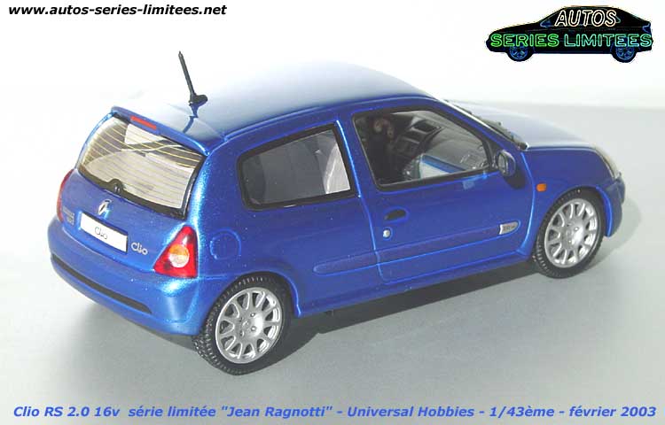 Miniature : 1/43ème - RENAULT Clio RS 2.0 16V