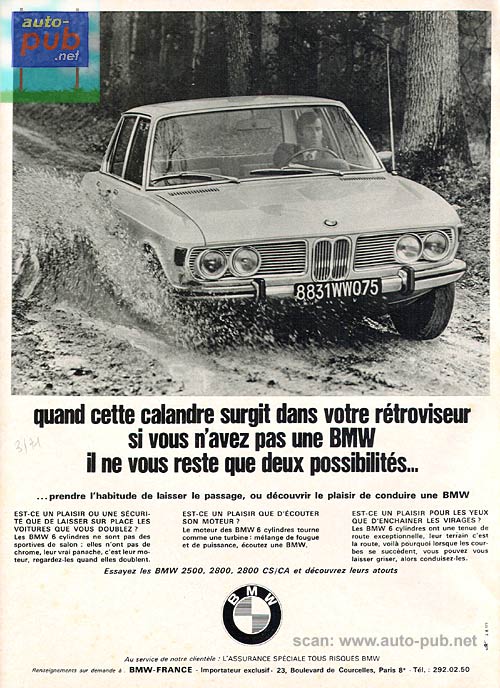 BMW 25002800 1971 Quand cette calandre surgit dans votre r troviseur 