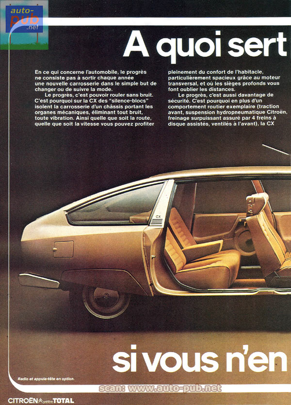Publicité Citroen CX 25 GTI 1984 advert presse coupure publicitaire 