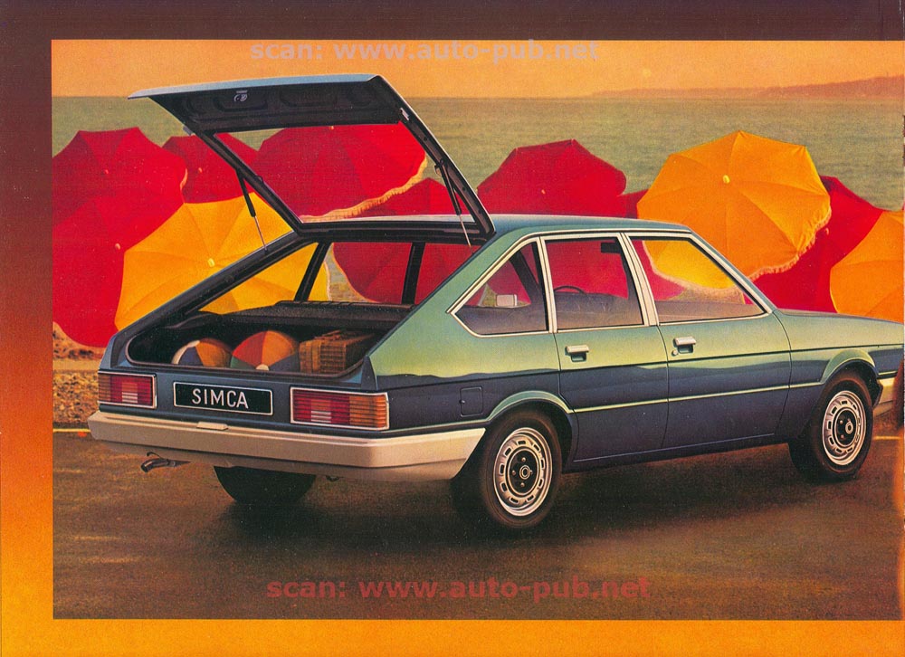 Catalogue pub auto  voiture prospectus Simca 1307/1308 